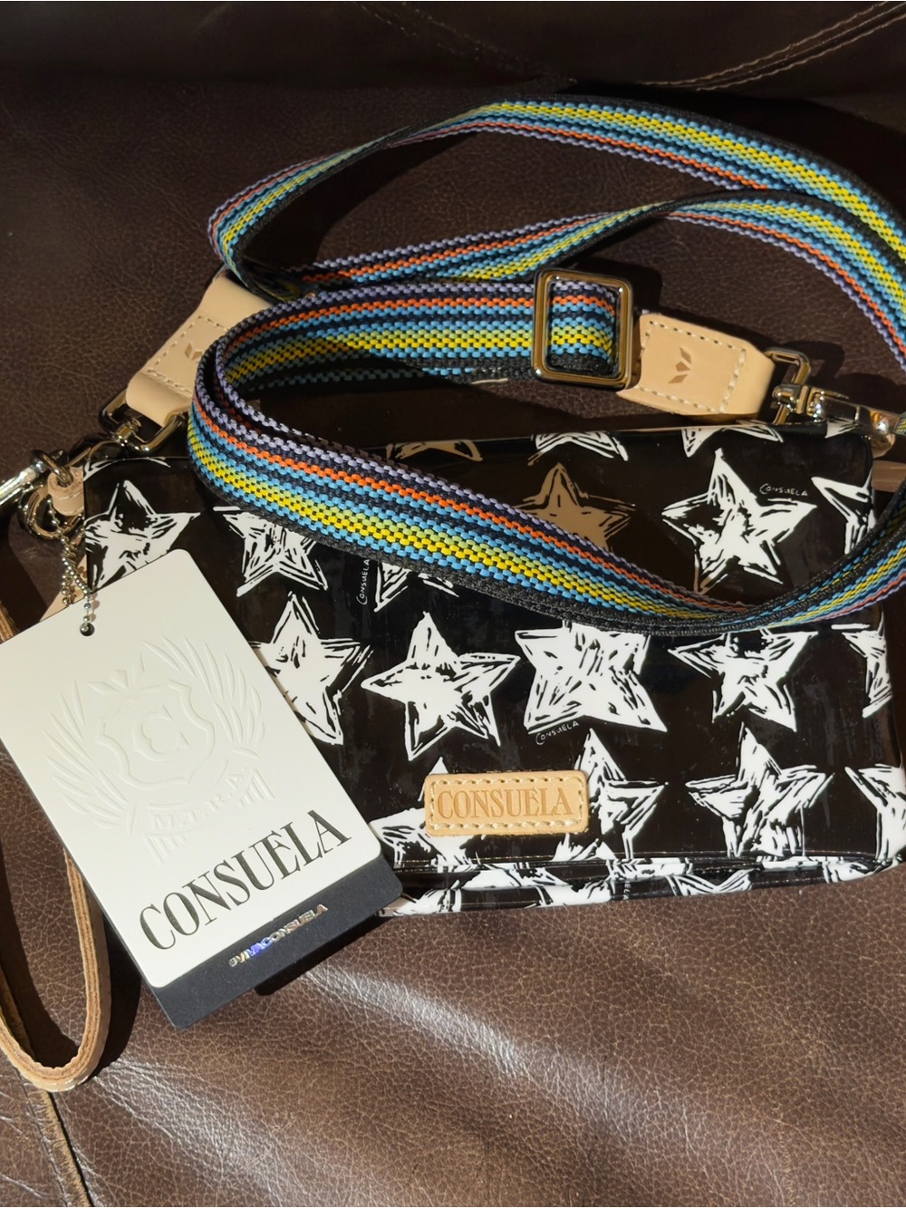 Consuela Madi Uptown Crossbody Wristlet with Multicolor Strap - Picture 4 of 4